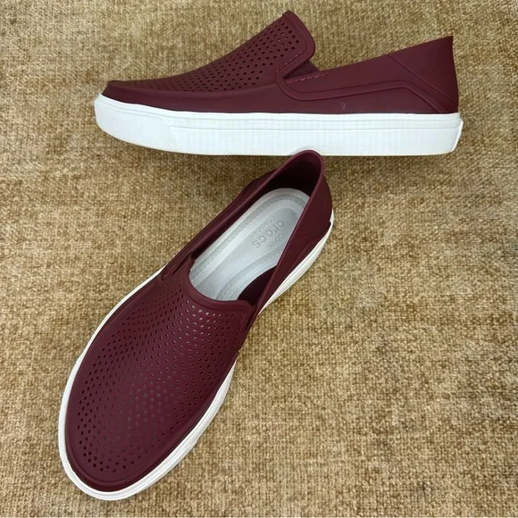 CROCS | Shoes | Crocs Citilane Roka Burgundy Sliponloafer 